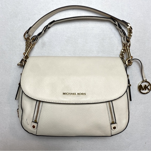 Michael Kors Bedford Legacy Ladies Large Leather Crossbody Bag Beige